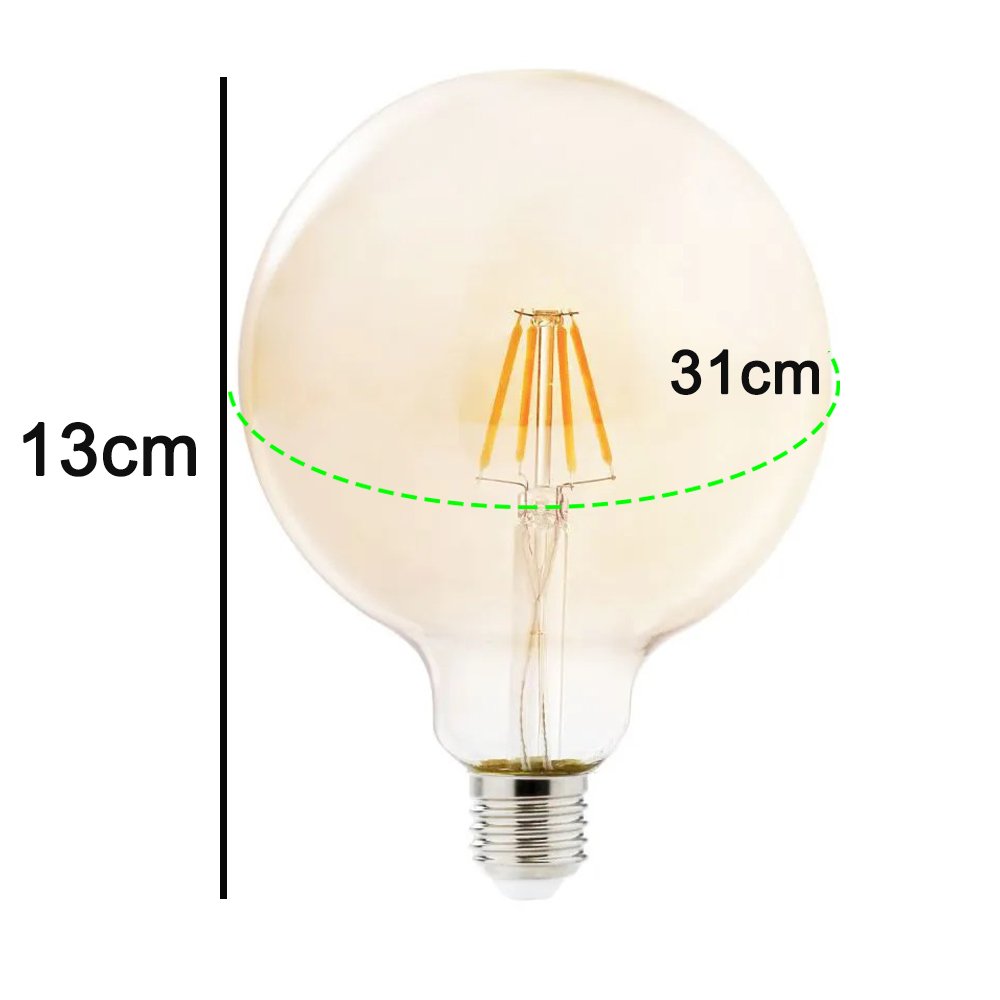 Lampada Multifilamento 30w Kit 12 Unidades Led Bivolt Vintage Decoraçao Retro Lustre Pendente Casa I - 3