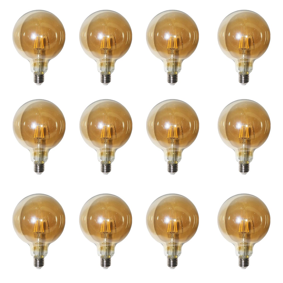 Lampada Multifilamento 30w Kit 12 Unidades Led Bivolt Vintage Decoraçao Retro Lustre Pendente Casa I