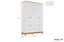 Ver imagem 2 de Quarto de Bebê 100¨% MDF Biscoito 4 Portas Branco Nature Permobili Baby