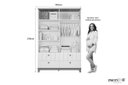Ver imagem 3 de Quarto de Bebê 100¨% MDF Biscoito 4 Portas Branco Nature Permobili Baby