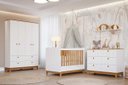 Ver imagem 1 de Quarto de Bebê 100¨% MDF Biscoito 4 Portas Branco Nature Permobili Baby