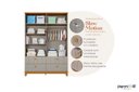Ver imagem 4 de Quarto de Bebê 100¨% MDF Biscoito 4 Portas Branco Nature Permobili Baby