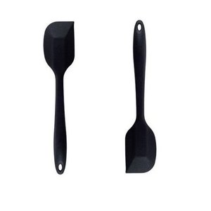 Duas Espátula de Silicone Maciço Preto 27 Cm Unyhome.