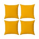Ver imagem 1 de Kit 4 Capas Almofadas Decorativas Lisas 45x45 ID Decor :12 Amarelo Gema