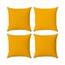 Kit 4 Capas Almofadas Decorativas Lisas 45x45 ID Decor :12 Amarelo Gema - 1