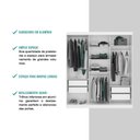 Ver mais imagens de Guarda Roupa Casal 3 Portas 4 Gav Espelho Branco Carraro