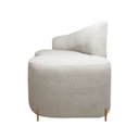 Ver imagem 6 de Poltrona Namoradeira Orgânica Grécia 1,45m Redondo Bouclê Bege Sofa Store