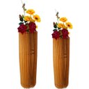 Ver imagem 1 de Vaso de Chão Decorativo Grande Torre -:mdf Cru/kit com 2 - 70x20cm e 60x20cm