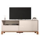 Ver imagem 5 de Rack Bancada para Tv 55 Pol 150cm Lucca Off White/freijó C01 - Mpozenato