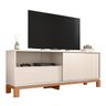 Rack Bancada para Tv 55 Pol 150cm Lucca Off White/freijó C01 - Mpozenato - 1