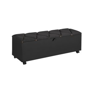 Recamier Cama Casal Alto Padrão Cinza 155cm