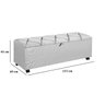 Recamier Cama Casal Alto Padrão Cinza 155cm - 4