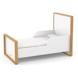 Berço Americano Capitonê New Boucle e Cômoda Infantil Tutto New Freijó Branco Acetinado e Colch - 5