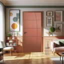 Ver imagem 1 de Porta de Madeira Bondoor 210x92cm Friso 23