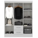 Ver imagem 3 de Guarda-Roupa Casal Magistral 6 Portas 2 Gavetas Cor Branco