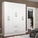Ver imagem 2 de Guarda-Roupa Casal Magistral 6 Portas 2 Gavetas Cor Branco