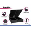 Ver mais imagens de Cama Box Baú Crc Queen +Colchão Ortopédico Magnum Hellen 158