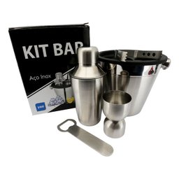 Kit Bar Inox Com 5 Peças - 1
