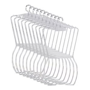 Cabide Silhueta Transparente Com 10 Unidades