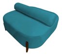 Ver imagem 5 de Poltrona Organica Ilha Bouclé p/ Closet e Consultório:Azul-Turquesa/Liso