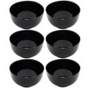 Ver imagem 1 de Kit 6 Bowls de Vidro 700ml Cumbucas Preto Tigela Sopa Saladas Caldos Sobremesas Opalino Lyor