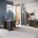 Ver imagem 1 de Conjunto Escritório Completo 3 Peças Officce Mel Grafite