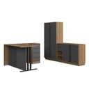 Ver imagem 2 de Conjunto Escritório Completo 3 Peças Officce Mel Grafite