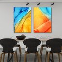 Ver imagem 2 de Quadros Decorativos Sala Escritório Modernos em Tecido Canvas