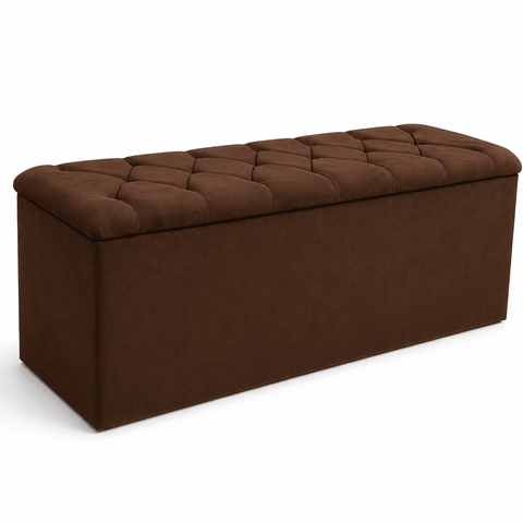 Recamier Bau Estofado Casal Queen Padrão Anita 160 cm Veludo
