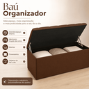 Ver imagem 4 de Recamier Bau Estofado Casal Queen Padrão Anita 160 cm Veludo
