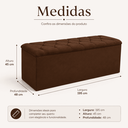 Ver imagem 6 de Recamier Bau Estofado Casal Queen Padrão Anita 160 cm Veludo