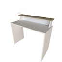 Ver imagem 5 de Mesa ou Escrivaninha para Home Office ou Escritório ou Quarto 100cm MDF Branco e Carvalho