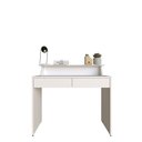 Ver imagem 6 de Mesa ou Escrivaninha com Gaveta para Home Office ou Escritório ou Quarto 2 Gavetas 100cm MDF Branco