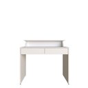 Ver imagem 2 de Mesa ou Escrivaninha com Gaveta para Home Office ou Escritório ou Quarto 2 Gavetas 100cm MDF Branco