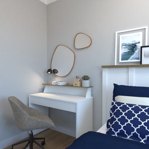 Mesa ou Escrivaninha com Gaveta para Home Office ou Escritório ou Quarto