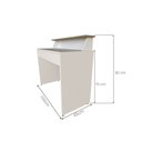Ver imagem 6 de Mesa ou Escrivaninha com Gaveta para Home Office ou Escritório ou Quarto 2 Gavetas 100cm MDF Branco e Carvalho