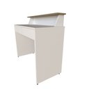 Ver imagem 4 de Mesa ou Escrivaninha com Gaveta para Home Office ou Escritório ou Quarto 2 Gavetas 100cm MDF Branco e Carvalho