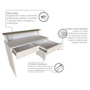 Ver mais imagens de Mesa ou Escrivaninha com Gaveta para Home Office ou Escritório ou Quarto