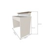 Mesa ou Escrivaninha com Gaveta para Home Office ou Escritório ou Quarto - 6