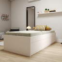 Ver imagem 1 de Cama Solteiro Mista com Gavetas Branco