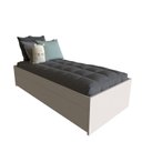 Ver imagem 3 de Cama Solteiro Mista com Gavetas Branco