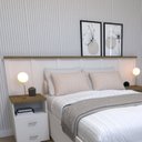 Ver imagem 1 de Cabeceira para Cama Casal Mista Branco