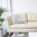Ver imagem 2 de Kit Capas de Almofadas Luxo 50x50 e 30x50cm com Ziper Branco