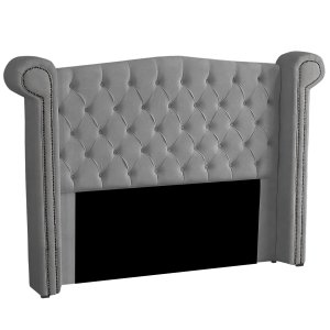 Cabeceira Casal Estofada para Cama Box Ayla Veludo