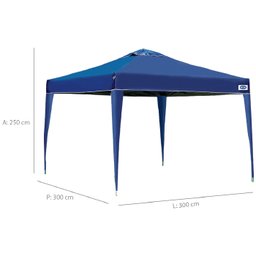 Gazebo 3m X 3m Aluminio Flex Mor - 3531 - 2