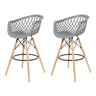 Kit 2 Banquetas Web Apoio de Braço Bancada Bar Bistrô Sala Cozinha Restaurante  - Mercado Cadeiras - 1