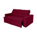 Ver imagem 1 de Sofá Austrália 2,50m 4 Lugares Retrátil e Reclinável D35 - Vinho