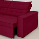 Ver imagem 3 de Sofá Austrália 2,50m 4 Lugares Retrátil e Reclinável D35 - Vinho