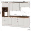 Ver imagem 2 de Armário de Cozinha Modulada 2,70m 10 Peças Iluminata Genialflex