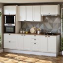 Ver imagem 1 de Armário de Cozinha Modulada 2,70m 10 Peças Iluminata Genialflex